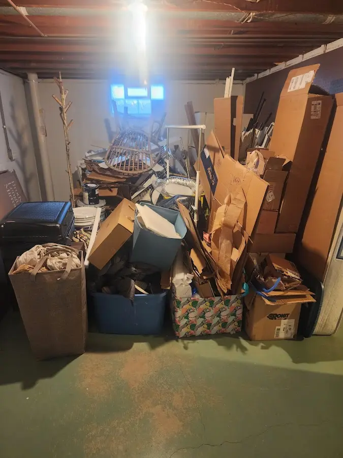 Roll-off dumpster container at job site for 15 Yard Dumpster Rental in Pasadena